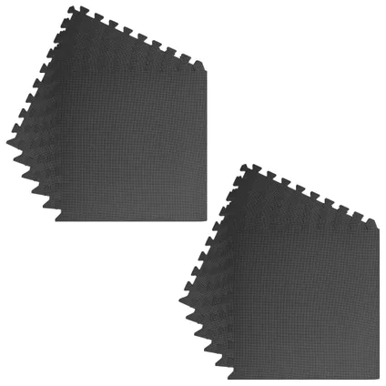 VidaXL vloermatten EVA-schuim zwart 4,32 ㎡ 12 stuks 3