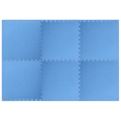 VidaXL vloermatten EVA-schuim blauw 2,16 ㎡ 6 stuks  2