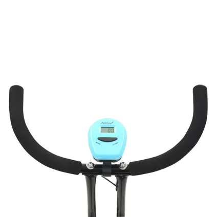 VidaXL hometrainer X-bike bandweerstand blauw 3