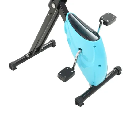 VidaXL hometrainer X-bike bandweerstand blauw 8