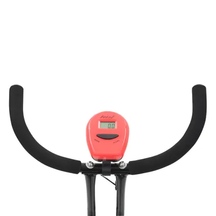 VidaXL hometrainer X-bike bandweerstand rood 10