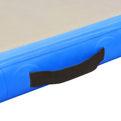 VidaXL gymnastiekmat + pomp opblaasbaar PVC blauw 300x100x10cm 11
