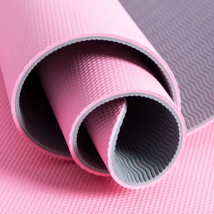 Pure2Improve yogamat roze- grijs 173x58x0,6cm 3