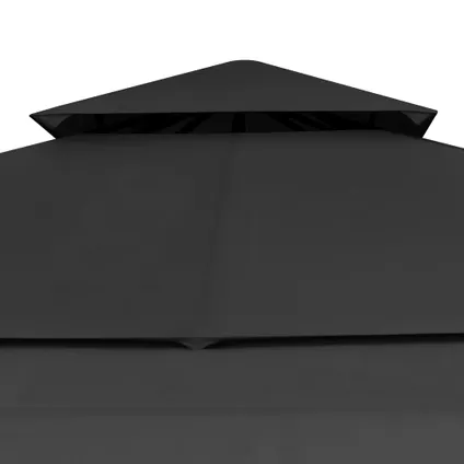 VidaXL prieel + uitschuifbare daken antraciet  180 g/m² 3x3x2,75m 6