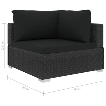 vidaXL Tuinbarstoelen 4 st textileen grijs 9