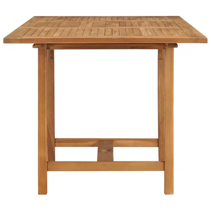 vidaXL Table extensible de jardin (110-160)x80x75 cm Teck solide 6