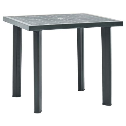 vidaXL Table de jardin Vert 80x75x72 cm Plastique