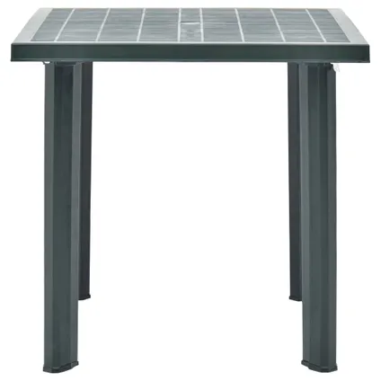 vidaXL Table de jardin Vert 80x75x72 cm Plastique 3