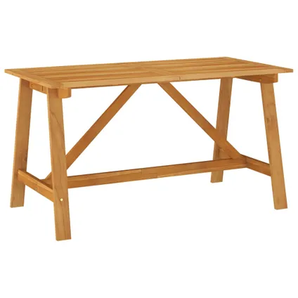 vidaXL Table de jardin 75x75x31 cm Bois de pin imprégné 8