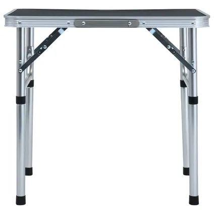VidaXL campingtafel inklapbaar 60x45 cm aluminium grijs 2