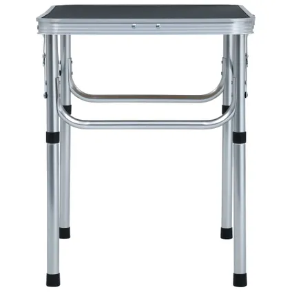 VidaXL campingtafel inklapbaar 60x45 cm aluminium grijs 3