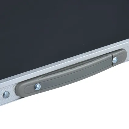 VidaXL campingtafel inklapbaar 60x45 cm aluminium grijs 5