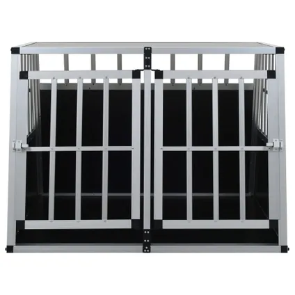 vidaXL Cage pour chien à double porte 94 x 88 x 69 cm 3