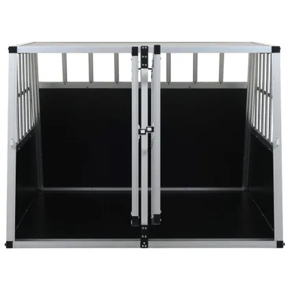 vidaXL Cage pour chien à double porte 94 x 88 x 69 cm 7
