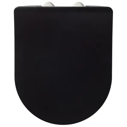 Abattant WC Tiger Tune duroplast noir / acier inoxydable brossé 6