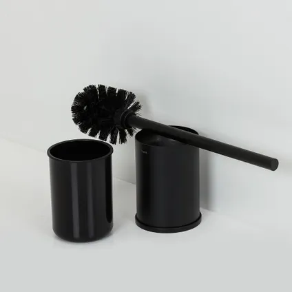 Tiger Colar toiletborstel met houder vrijstaand zwart 10