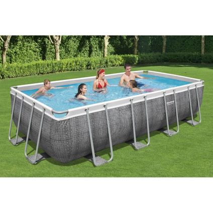 Bestway piscine hors-sol Power Steel rectangle avec pompe de filtration Ø549x274x122cm