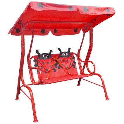 VidaXL kinderschommelstoel rood