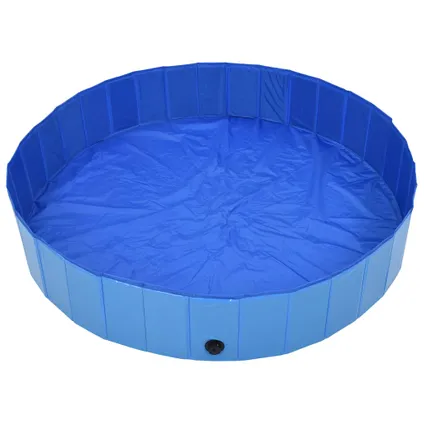 VidaXL hondenzwembad inklapbaar blauw 160x30cm PVC 3