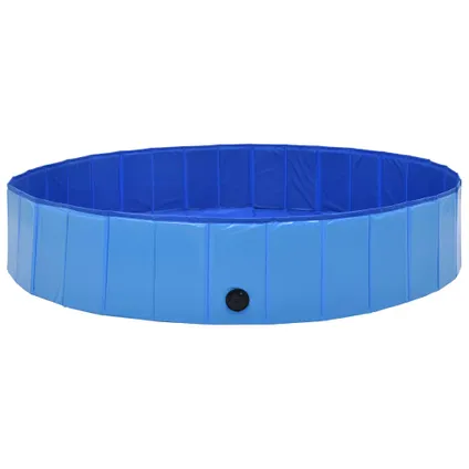 VidaXL hondenzwembad inklapbaar blauw 160x30cm PVC 4