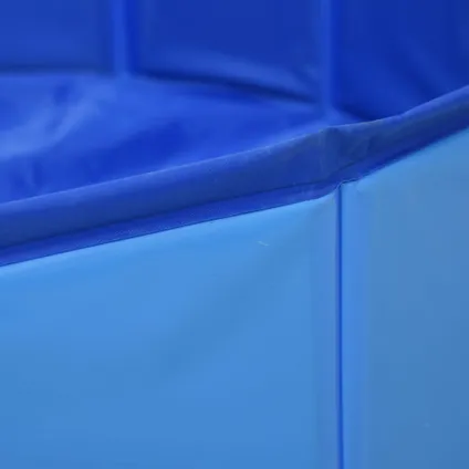 vidaXL Piscine pliable pour chiens Bleu 120x30 cm PVC 6
