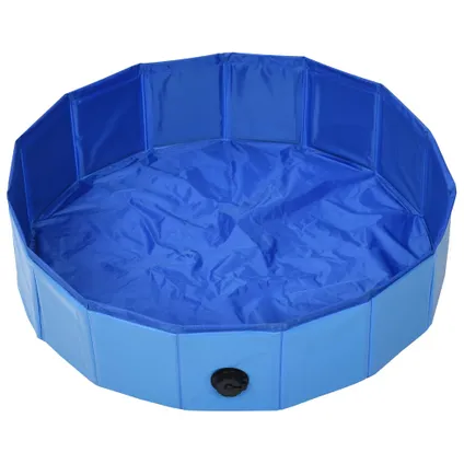 VidaXL hondenzwembad inklapbaar blauw 80x20cm PVC 3
