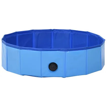 VidaXL hondenzwembad inklapbaar blauw 80x20cm PVC 4