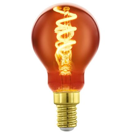 Ampoule filament LED EGLO P45 spirale cuivre E14 4W