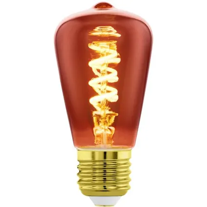 Ampoule filament LED EGLO ST48 spirale cuivre E27 4W 2