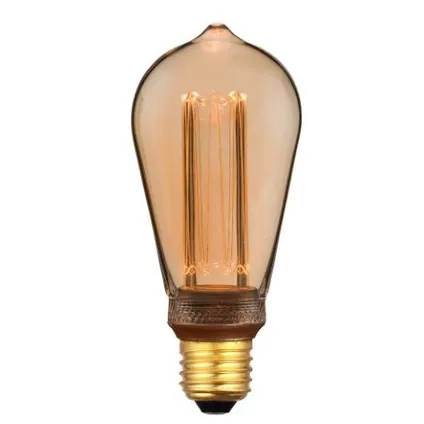 Ampoule LED filament EGLO ST64 marron E27 4,3W 2