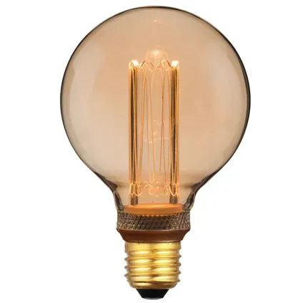 EGLO ledfilamentlamp G95 bruin E27 4,3W 2