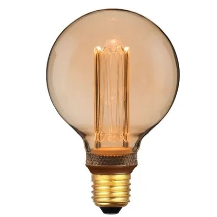 EGLO ledfilamentlamp G95 bruin E27 4,3W 3