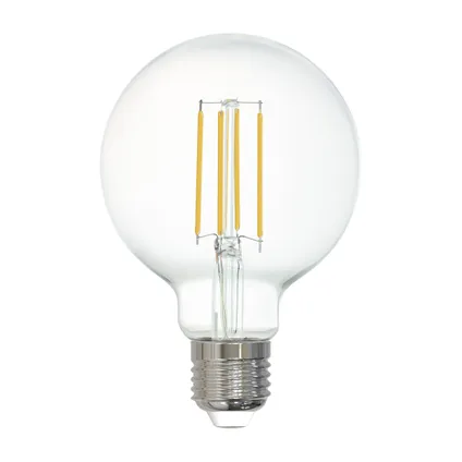 Ampoule LED à filament EGLO Zigbee G80 dimmable warm E27 6W 2
