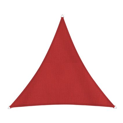 Zonnezeil Cannes driehoek 3m rood