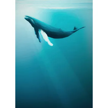 Komar fotobehang Artsy Humback Whale 2
