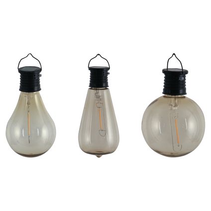 Luxform hanglampjes Plastic retro bulb solar diversen