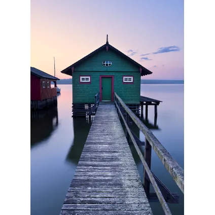 Komar fotobehang Das grüne Bootshaus 200x280cm 2