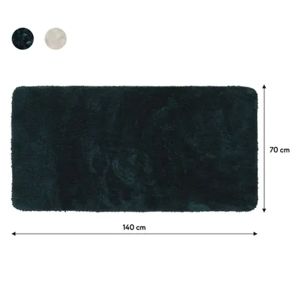 Tapis de bain Sealskin Angora 70x140cm vert foncé 11