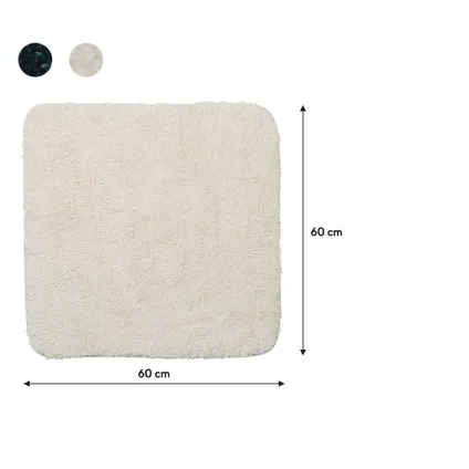 Sealskin Angora badmat 60x60cm off-white 10