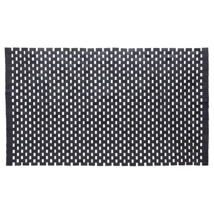 Sealskin Woodblock badmat 52x90cm zwart 2