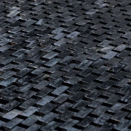 Sealskin Woodblock badmat 60x60cm zwart 3