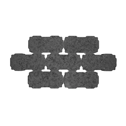 Coeck betonklinker waterdoorlatend zwart 22x11x6cm