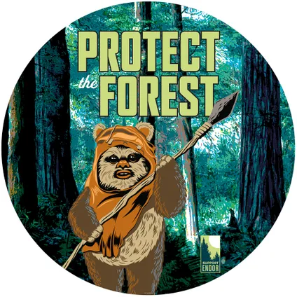 Sticker Komar Dots Star Wars Protect the Forest Ø125cm 2