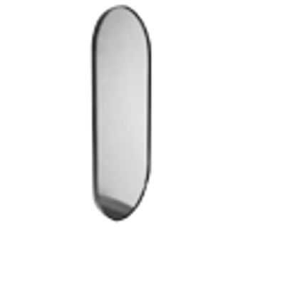 Spiegel Modern ovaal 30x90cm zwart