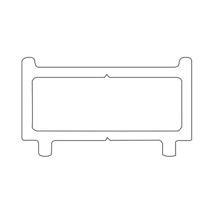 Profilé d'extension Sealskin Contour 1cm largeur & 200cm de hauteur Blanc mat