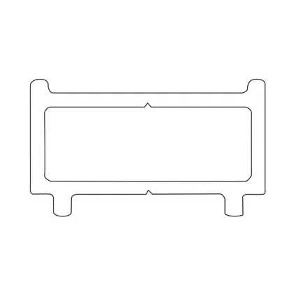 Profilé d'extension Sealskin Contour 1cm largeur & 200cm de hauteur Blanc mat