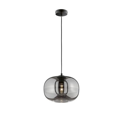Fischer & Honsel hanglamp gerookt glas ⌀30cm E27 60W