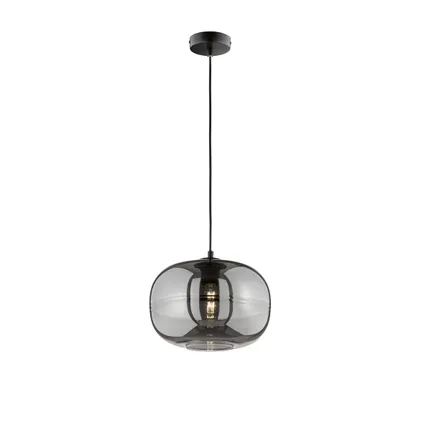 Fischer & Honsel hanglamp gerookt glas ⌀30cm E27 60W