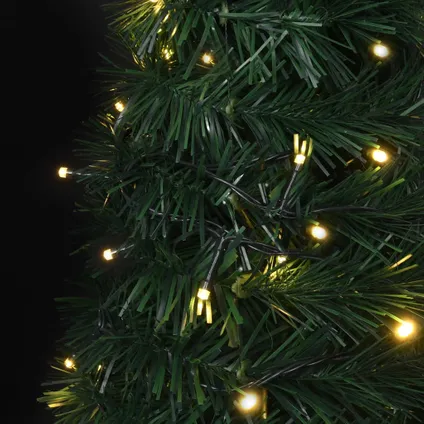 vidaXL Kunstkerstboom met verlichting pop-up 210 cm groen 6