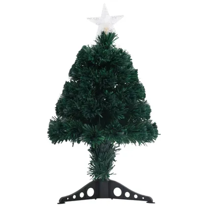 vidaXL Kerstboom met LED en standaard 64 cm glasvezel 2